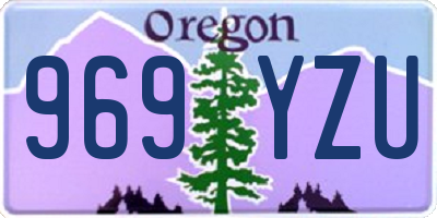 OR license plate 969YZU