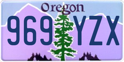 OR license plate 969YZX