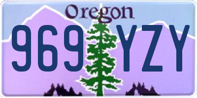 OR license plate 969YZY
