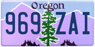 OR license plate 969ZAI