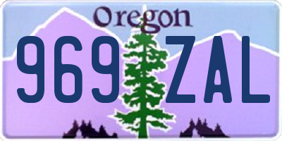 OR license plate 969ZAL