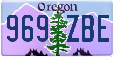 OR license plate 969ZBE