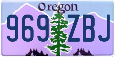 OR license plate 969ZBJ
