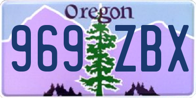 OR license plate 969ZBX