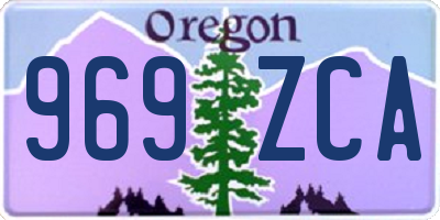 OR license plate 969ZCA