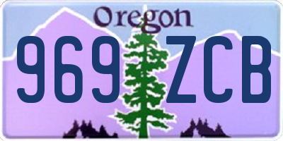 OR license plate 969ZCB