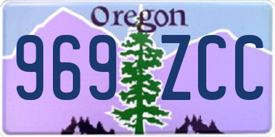 OR license plate 969ZCC