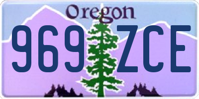 OR license plate 969ZCE