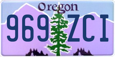 OR license plate 969ZCI