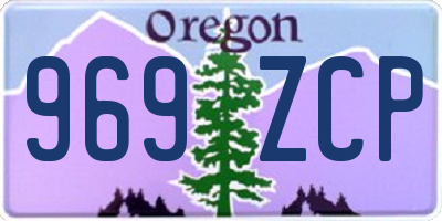 OR license plate 969ZCP