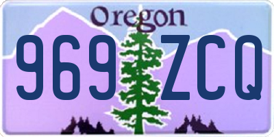 OR license plate 969ZCQ