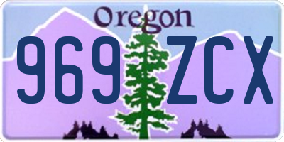 OR license plate 969ZCX