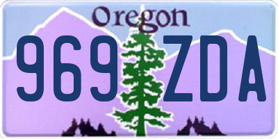 OR license plate 969ZDA