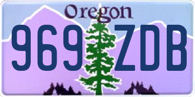 OR license plate 969ZDB