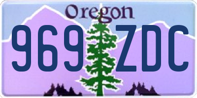 OR license plate 969ZDC