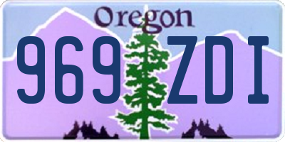 OR license plate 969ZDI