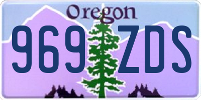 OR license plate 969ZDS