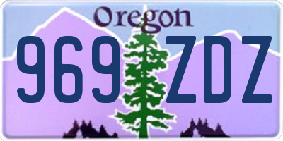 OR license plate 969ZDZ