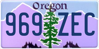 OR license plate 969ZEC