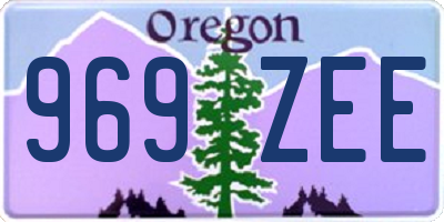 OR license plate 969ZEE