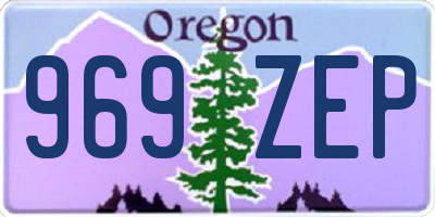 OR license plate 969ZEP