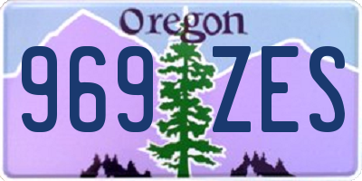 OR license plate 969ZES