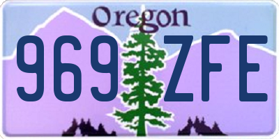 OR license plate 969ZFE