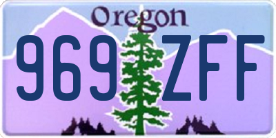 OR license plate 969ZFF