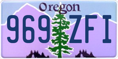OR license plate 969ZFI