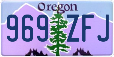 OR license plate 969ZFJ