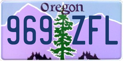 OR license plate 969ZFL