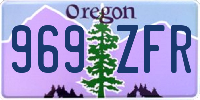 OR license plate 969ZFR