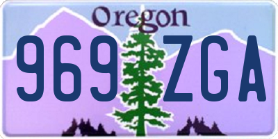 OR license plate 969ZGA