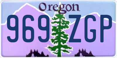 OR license plate 969ZGP
