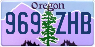 OR license plate 969ZHB