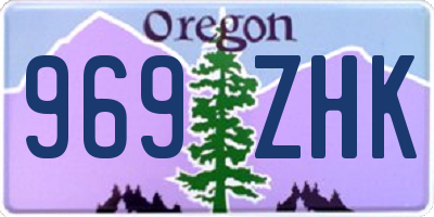 OR license plate 969ZHK