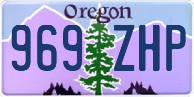 OR license plate 969ZHP