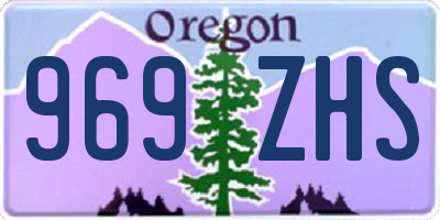 OR license plate 969ZHS