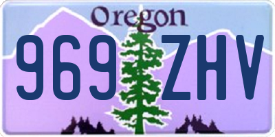 OR license plate 969ZHV