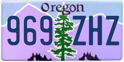 OR license plate 969ZHZ