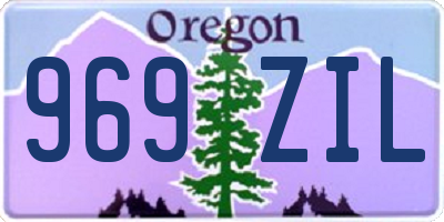 OR license plate 969ZIL