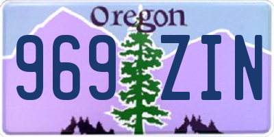 OR license plate 969ZIN