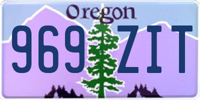 OR license plate 969ZIT