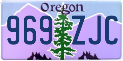 OR license plate 969ZJC