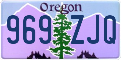 OR license plate 969ZJQ