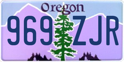 OR license plate 969ZJR