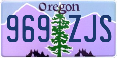 OR license plate 969ZJS