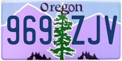 OR license plate 969ZJV