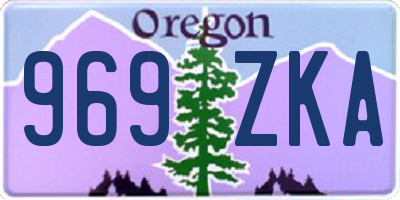 OR license plate 969ZKA