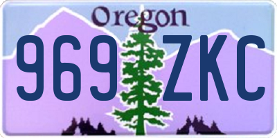 OR license plate 969ZKC